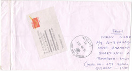 INDIA - 2012 - India Post Registered Mail - Viaggiata Da Bharuch Per Adazi, Latvia - Covers & Documents