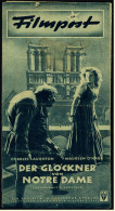 "Filmpost" "Der Glöckner Von Notre Dame" Mit Charles Laughton  -  Filmprogramm Nr. 156 Von Ca. 1947 - Andere & Zonder Classificatie