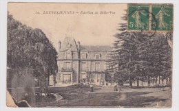 (RECTO / VERSO) LOUVECIENNES EN 1917 - N° 30 - PAVILLON DE BELLE VUE AVEC PERSONNAGES - CARTE DE DEUXIEME CHOIX - Louveciennes