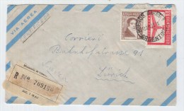 Argentina/Switzerland REGISTERED AIRMAIL COVER 1950 - Covers & Documents