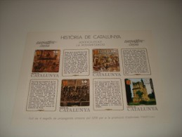 ESPAÑA - HISTORIA DE CATALUNYA - HOJA Nº 8 - ANTIGUITAT (LA ROMANITZACIO) ** MNH - Commemorative Panes