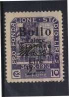 MARCA DA BOLLO/REVENUE  - FIUME - BOLLO - LIRE 2 - Fiume & Kupa