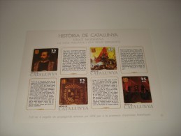 ESPAÑA - HISTORIA DE CATALUNYA - HOJA Nº 29 - EDAT MODERNA (LA VIDA POLITICA I ELS SEUS DIRIGENTS) ** MNH - Souvenirbögen