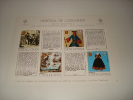 ESPAÑA - HISTORIA DE CATALUNYA - HOJA Nº 30 - EDAT MODERNA (LA VIDA POLITICA I ELS SEUS DIRIGENTS) ** MNH - Feuillets Souvenir