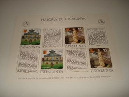 ESPAÑA - HISTORIA DE CATALUNYA - HOJA Nº 31 - EDAT MODERNA (LA VIDA POLITICA I ELS SEUS DIRIGENTS) ** MNH - Commemorative Panes