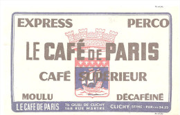 Buvard. Le Café De Paris Express Perco Café Supérieur Moulu Décaféiné - Café & Thé