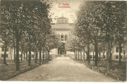 Suisse Cpa St Gallen Kantonspital Hopital Du Canton 1915 - St. Anton