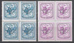 PRE 797-798 P2 XX (MNH) BLOC DE 4 - Typografisch 1951-80 (Cijfer Op Leeuw)