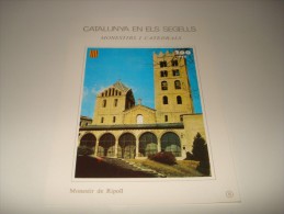 ESPAÑA - CATALUNYA EN ELS SEGELLS - HOJA Nº 51 - MONESTIRS I CATEDRALS (MONESTIR DE RIPOLL) ** MNH - Feuillets Souvenir