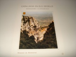 ESPAÑA - CATALUNYA EN ELS SEGELLS - HOJA Nº 53 - MONESTIRS I CATEDRALS (MONESTIR DE MONTSERRAT) ** MNH - Fogli Ricordo