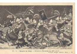 PICARDIE - 80 - SOMME - CRECY EN PONTHIEU - Bataille - Miniature Du XIVème Siècle - Crecy En Ponthieu