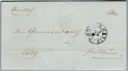 Heimat SG SCHAENNIS 1855-06--06 Amtlich Brief Nach Kaltbrünn - ...-1845 Prephilately