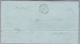 Heimat SG SCHAENNIS 1857-01-17 Amtlich Brief Nach Kaltbrünn Mit Blauem AK-Stempel - ...-1845 Prefilatelia