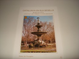 ESPAÑA - CATALUNYA EN ELS SEGELLS - HOJA Nº 75 - BARCELONA CIUTAT DE FIRES I CONGRESOS (FONT DE LA DONA DEL PARAI ** MNH - Feuillets Souvenir