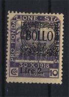 MARCA DA BOLLO/REVENUE  - FIUME - BOLLO CON FREGIO LIRE 2 - USATO - Fiume & Kupa