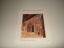 ESPAÑA - CATALUNYA EN ELS SEGELLS - HOJA Nº 85 - EXPRESSIO RELIGIOSA (PORTAL DEL MONASTIR DE RIPOLL) ** MNH - Feuillets Souvenir
