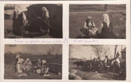 CP Photo 1918 Albanie - Types D´albanais Dans Un Village, Femmes, Paysans, Costume (A86, Ww1, Wk1) - Albanie