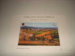 ESPAÑA - CATALUNYA EN ELS SEGELLS - HOJA Nº 87 - EXPRESSIO RELIGIOSA (LA NATIVITAT D'AVIA) ** MNH - Souvenirbögen