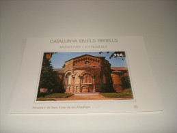 ESPAÑA - CATALUNYA EN ELS SEGELLS - HOJA Nº 92 - MONESTIRS I CATEDRALS (MONESTIR DE SANT JOAN DE LES ABADESSES) ** MNH - Souvenirbögen