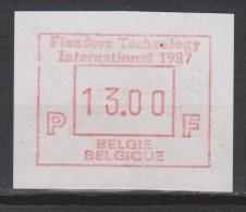 Belgique N° ATM64 *** 13.00 F "Flanders Technology International 87" - 1987 - Sonstige & Ohne Zuordnung