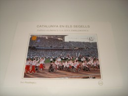 ESPAÑA - CATALUNYA EN ELS SEGELLS - HOJA Nº 103 - PAISOS OLIMPICS I LA SEVA EMBLEMATICA (JOCS PARALIMPICS) ** MNH - Souvenirbögen
