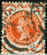 GRAN BRETAGNA, GREAT BRITAIN, 1887 QUEEN VICTORIA, FRANCOBOLLO USATO, Scott 111 - Non Classificati