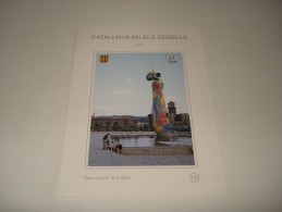 ESPAÑA - CATALUNYA EN ELS SEGELLS - HOJA Nº 120 - ART ("DONA I OCELL" OBRA DE JOAN MIRO) ** MNH - Feuillets Souvenir