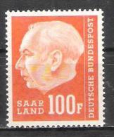 Sarre N° 408 Neuf * - Unused Stamps