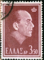 GRECIA, GREECE, COMMEMORATIVO, RE PAOLO I, 1964, FRANCOBOLLO USATO, Scott 784, YT 819 - Usati