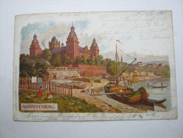 ASCHAFFENBURG ,   , Schöne Karte 1898  , Mit Stempel - Aschaffenburg