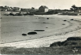 CPM 29 BRIGNOGAN JOLIE CRIQUE ENTRE LA PLAGE DU CRAPAUD ET LE BOURG 1962  Grand Format 15 X 10,5 - Brignogan-Plage