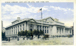 NEW YORK. Public Library. No Posted. Primi ´900. - Manhattan