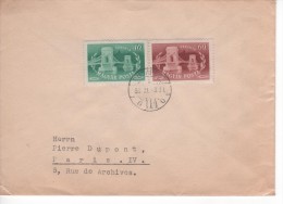 HONGRIE 1950 LETTRE AVEC TIMBRES N° 918 ET 919 VOIR SCAN - Brieven En Documenten