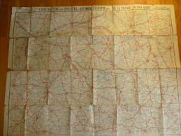 CARTE TARIDE  Pour Cyclistes Et Automobilistes Centre  Section Ouest. Format 90x70. - Roadmaps