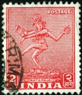 INDIA, MONUMENTI DELL’INDIA, NATARAJA, 1949, FRANCOBOLLO USATO, Scott 211 - Gebraucht