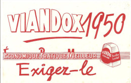 Buvard Viandox 1950 Economique Pratique Meilleur Exigez Le Viandox Solide - Potages & Sauces