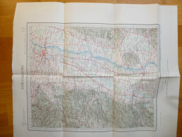 CARTE De La Région De Strasbourg  Dressée, Gravée Et Publiée Par Le Service Géographique De L´Armée.. Format69x54. - Carte Geographique