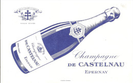 Buvard DE CASTELNAU Champagne DE CASTELNAU à EPERNAY - Schnaps & Bier