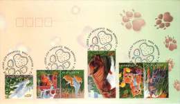 1996  Pets: Dogs, Cats, Horses, Ducks, Birdss - Primo Giorno D'emissione (FDC)