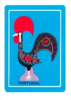 Motif Coq De Barcelos /  Portugal /  Rooster Poultry / 1 Carte Dame De Carreau  // IM 126/45 - Ohne Zuordnung