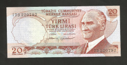 [NC] TURKEY - NATIONAL BANK - 20 LIRA (1970) - Turkije