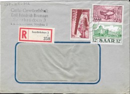Lettre Sarre 1956 - Storia Postale