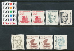 USA 1984 Mint Set Of Definitive Stamps And Postal Stationary. Please Read The Description And Look At The Pictures! - Volledige Jaargang