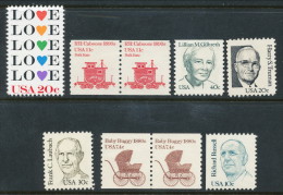 USA 1984 Mint Set Of Definitive Stamps And Postal Stationary. Please Read The Description And Look At The Pictures! - Años Completos