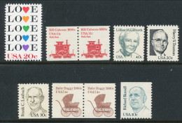 USA 1984 Mint Set Of Definitive Stamps And Postal Stationary. Please Read The Description And Look At The Pictures! - Volledige Jaargang