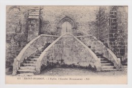 (RECTO / VERSO) SAINT HERBOT EN 1926 - N° 152 - L' EGLISE - L' ESCALIER MONUMENTALE - Saint-Herbot