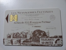RARE : LES MESSAGERIES FLUVIALES (MINT CARD) - Telefoonkaarten Voor Particulieren