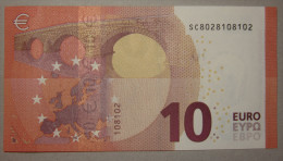 10 Euro S003H4 Nice Number Italy SC Draghi Perfect UNC - 10 Euro