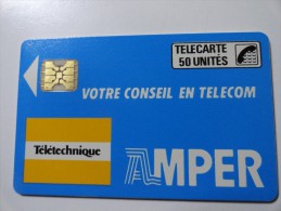 RARE : TELETECHNIQUE AMPER ( MINT CARD)  NR 7594 - Telefoonkaarten Voor Particulieren