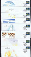 1985  CUP-PEX'87 8 Souvenir Covers  History Of  America's Cup  Sailing Races 10-17 - Storia Postale